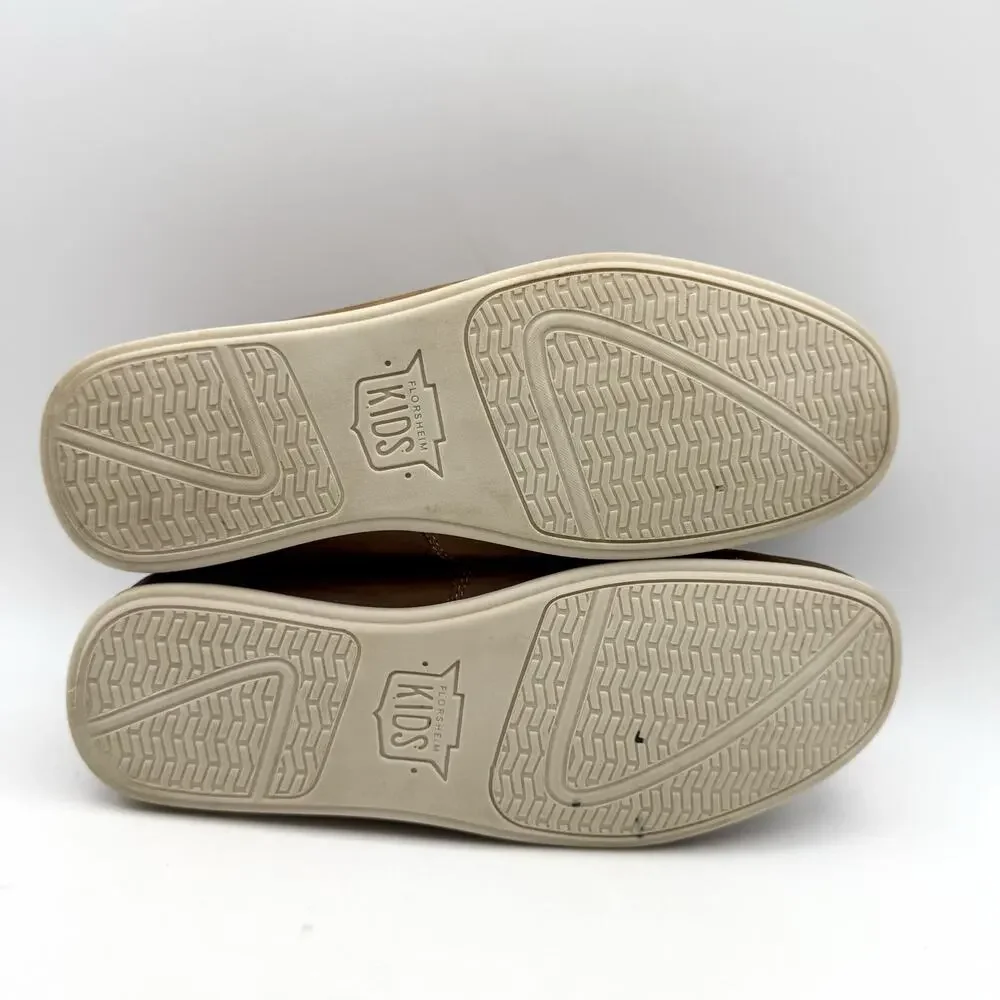 Florsheim Kids Boys Jasper Venetian Loafers US 5.5 M EU 38 Brown Leather EUC